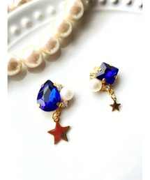 【MUURABBTI】星のキラキラビジューピアス(MA)