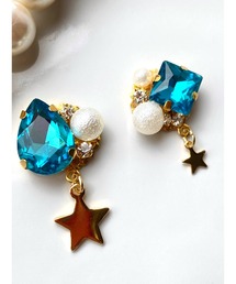 【MUURABBTI】星のキラキラビジューピアス(MA)