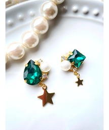 【MUURABBTI】星のキラキラビジューピアス(MA)