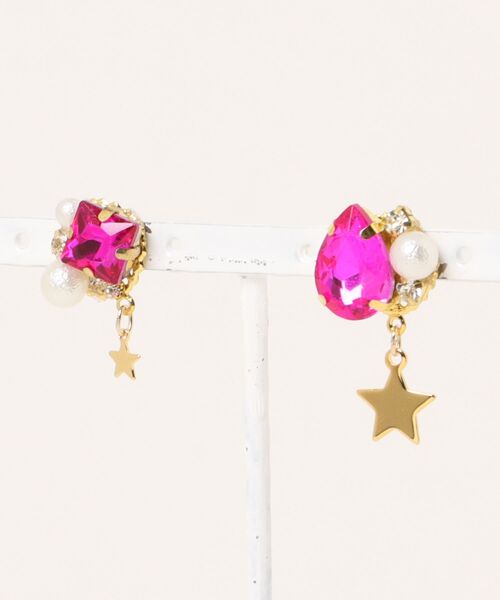 VIBGYOR（ヴィブジョー）の「【MUURABBTI】星のキラキラビジューピアス(MA)（ピアス（両耳用）・レディース・バイオレット/その他1/アクア/その他/エメラルド/その他2・FREE）」の9枚目の写真
