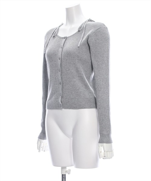 clear（クリア）の「肩リボンニットカーディガン[オフィスカジュアル 着回し抜群 大人]≪再入荷≫（カーディガン/ボレロ・レディース・アイボリー/ブラック/イエロー/グレー・F）」の21枚目の写真