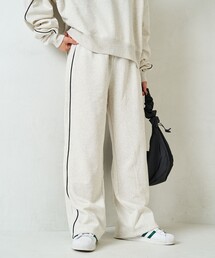 限定展開 ライン 裏起毛 スウェットパンツ(セットアップ対応)