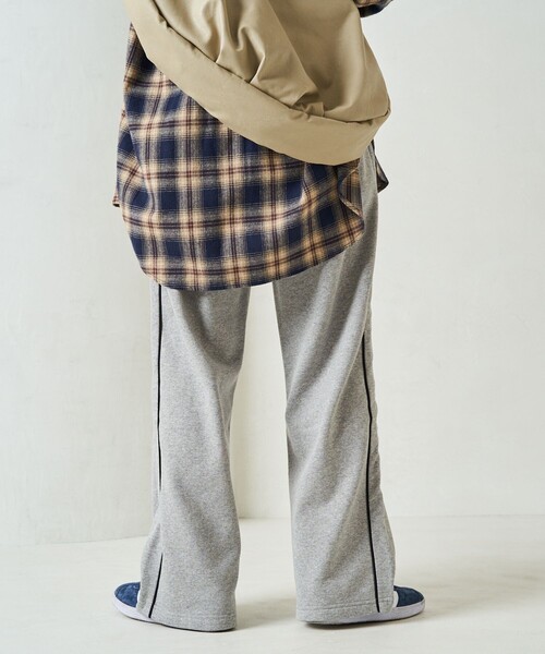 FREAK'S STORE（フリークスストア）の「限定展開　ライン 裏起毛 スウェットパンツ（セットアップ対応）（スウェットパンツ・レディース・スミクロ/杢グレー/ネイビー/ライトグレー・SMALL/MEDIUM）」の12枚目の写真