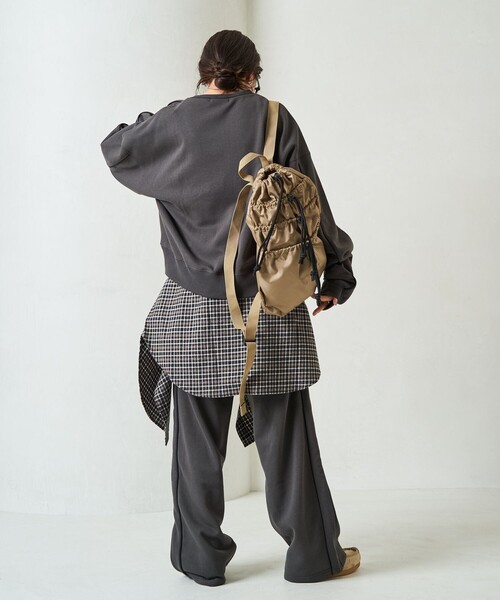 FREAK'S STORE（フリークスストア）の「限定展開　ライン 裏起毛 スウェットパンツ（セットアップ対応）（スウェットパンツ・レディース・スミクロ/杢グレー/ネイビー/ライトグレー・SMALL/MEDIUM）」の19枚目の写真