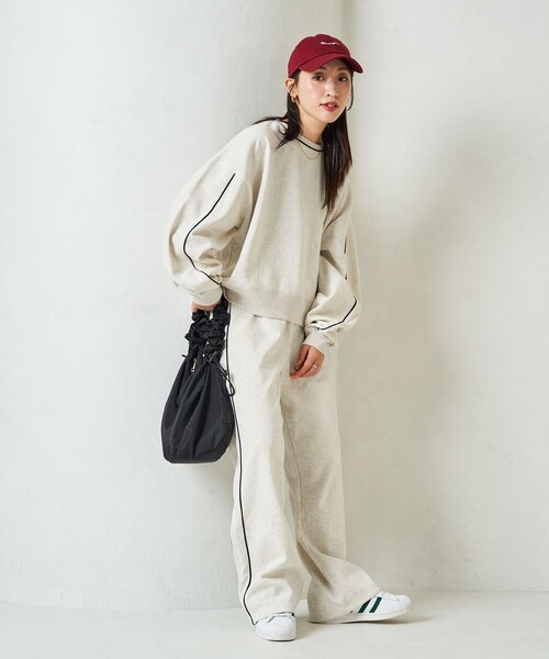 セール】限定展開 ライン 裏起毛 スウェットパンツ（セットアップ対応