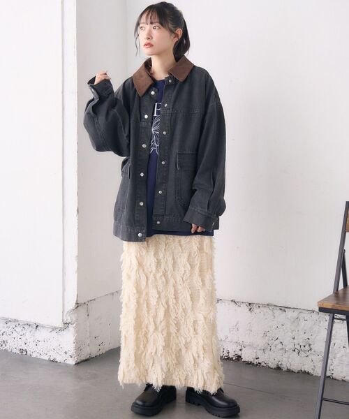 RETRO GIRL（レトロガール）の「2wayデニムJK（その他アウター・レディース・ブルー/ブラック・FREE）」の3枚目の写真