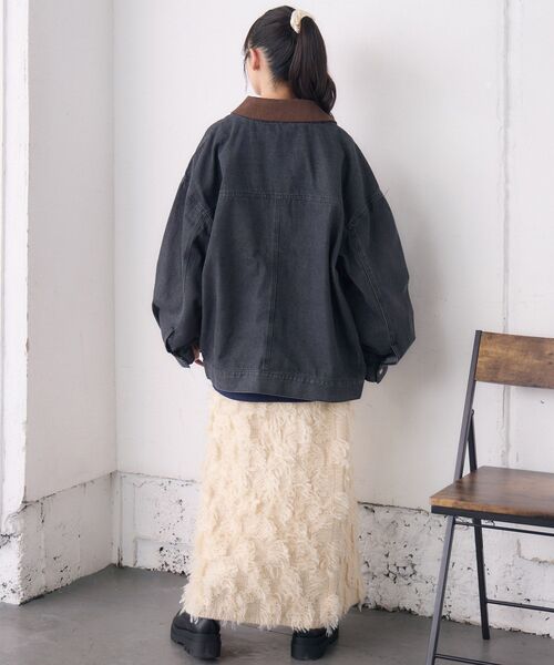 RETRO GIRL（レトロガール）の「2wayデニムJK（その他アウター・レディース・ブルー/ブラック・FREE）」の6枚目の写真