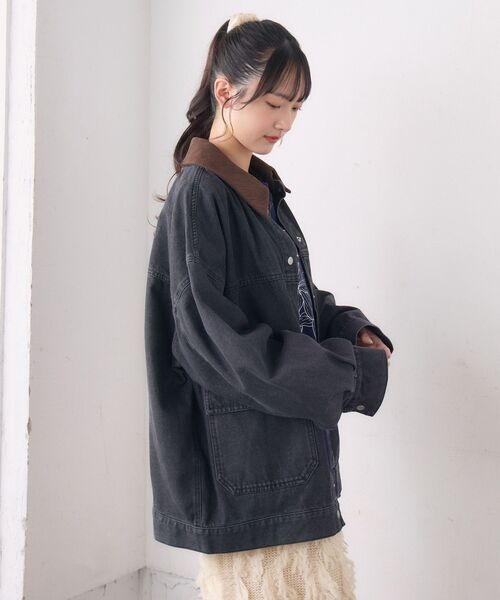 RETRO GIRL（レトロガール）の「2wayデニムJK（その他アウター・レディース・ブルー/ブラック・FREE）」の8枚目の写真