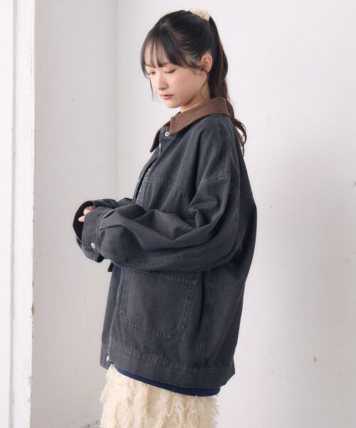 RETRO GIRL（レトロガール）の「2wayデニムJK（その他アウター・レディース・ブルー/ブラック・FREE）」の9枚目の写真