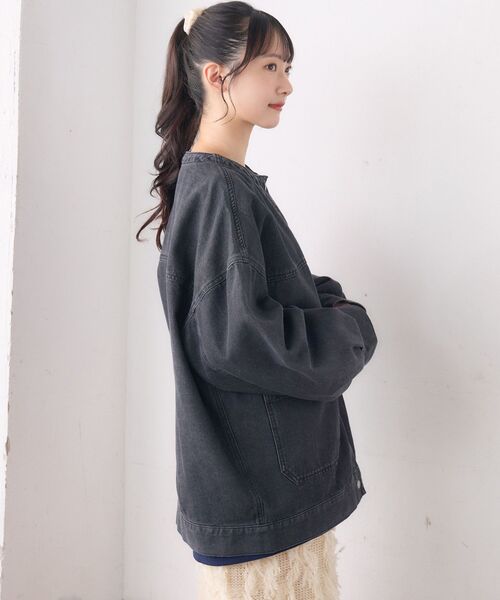 RETRO GIRL（レトロガール）の「2wayデニムJK（その他アウター・レディース・ブルー/ブラック・FREE）」の12枚目の写真