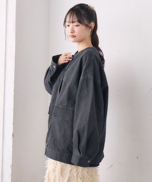 RETRO GIRL（レトロガール）の「2wayデニムJK（その他アウター・レディース・ブルー/ブラック・FREE）」の13枚目の写真