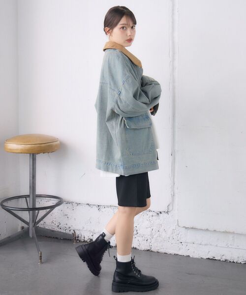 RETRO GIRL（レトロガール）の「2wayデニムJK（その他アウター・レディース・ブルー/ブラック・FREE）」の16枚目の写真