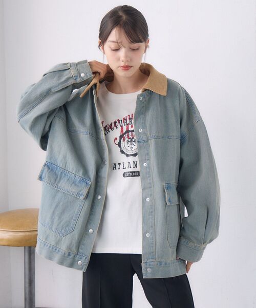 RETRO GIRL（レトロガール）の「2wayデニムJK（その他アウター・レディース・ブルー/ブラック・FREE）」の19枚目の写真