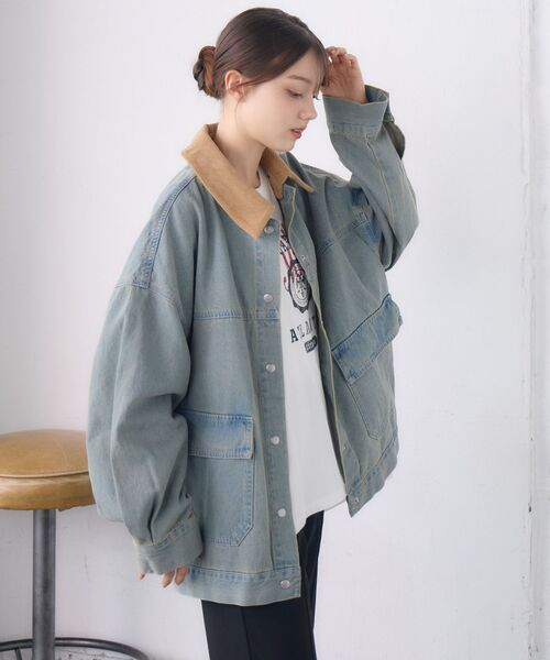 RETRO GIRL（レトロガール）の「2wayデニムJK（その他アウター・レディース・ブルー/ブラック・FREE）」の20枚目の写真