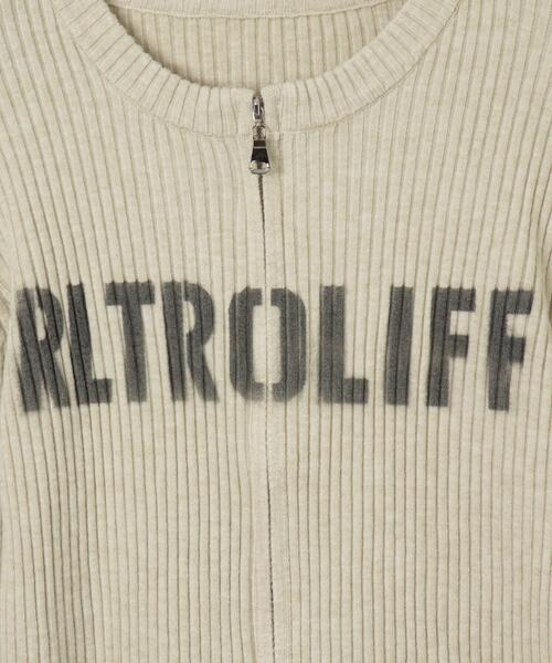 dispark（ディスパーク）の「DISPARK/シンプルロゴWZIPニット（カーディガン/ボレロ・レディース・カーキ/アイボリー・FREE）」の15枚目の写真