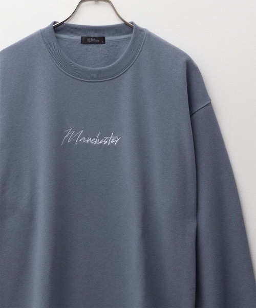 Mac-House（マックハウス）の「REALSTANDARD 裏起毛スウェットクルーネック（スウェット・メンズ・ブラック/カーキ/ブルーグレー/グレイッシュベージュ・M/L/XL）」の2枚目の写真