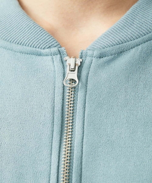 MK MICHEL KLEIN HOMME (エムケーミッシェルクランオム)の「MA-1ブルゾン / ポンチスエードジャージ(ブルゾン・メンズ・サンドベージュ/アイボリー/ブルー/チャコールグレー・46/48)」の10枚目の写真