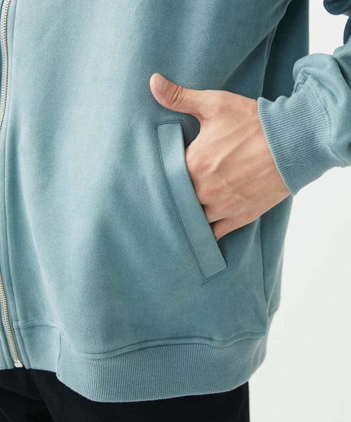 MK MICHEL KLEIN HOMME (エムケーミッシェルクランオム)の「MA-1ブルゾン / ポンチスエードジャージ(ブルゾン・メンズ・サンドベージュ/アイボリー/ブルー/チャコールグレー・46/48)」の12枚目の写真