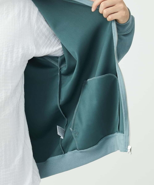 MK MICHEL KLEIN HOMME (エムケーミッシェルクランオム)の「MA-1ブルゾン / ポンチスエードジャージ(ブルゾン・メンズ・サンドベージュ/アイボリー/ブルー/チャコールグレー・46/48)」の13枚目の写真