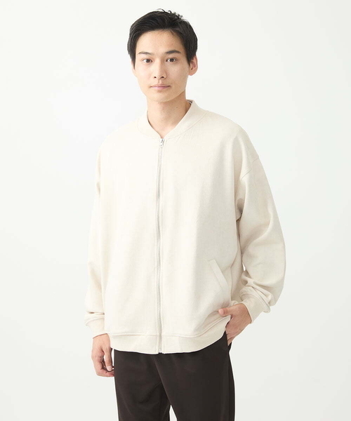 MK MICHEL KLEIN HOMME (エムケーミッシェルクランオム)の「MA-1ブルゾン / ポンチスエードジャージ(ブルゾン・メンズ・サンドベージュ/アイボリー/ブルー/チャコールグレー・46/48)」の17枚目の写真