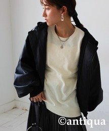 antiqua | カシミヤタッチニット(ニット/セーター)