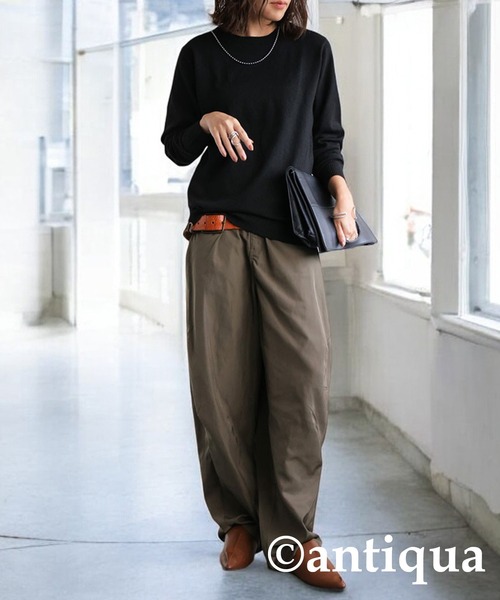 antiqua（アンティカ）の「カシミヤタッチニット（ニット/セーター・レディース・レッド/ブルー系その他/ブルー/ホワイト系その他/ホワイト/グレー系その他/グレー/パープル系その他/パープル/ブラック系その他/ブラック/グリーン系その他/グリーン/ベージュ系その他/ベージュ/ピンク系その他/ピンク/レッド系その他・R/P）」の19枚目の写真