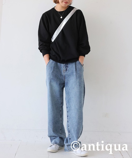 antiqua（アンティカ）の「カシミヤタッチニット（ニット/セーター・レディース・レッド/ブルー系その他/ブルー/ホワイト系その他/ホワイト/グレー系その他/グレー/パープル系その他/パープル/ブラック系その他/ブラック/グリーン系その他/グリーン/ベージュ系その他/ベージュ/ピンク系その他/ピンク/レッド系その他・R/P）」の21枚目の写真