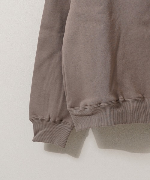 1111clothing（ワンフォークロージング）の「裏起毛 ロゴ刺繍 ワイドパーカー / Lined Wide Hoodie with Embroidered Logo（パーカー・メンズ・アッシュ/グレイッシュベージュ/ホワイト・M/L）」の13枚目の写真