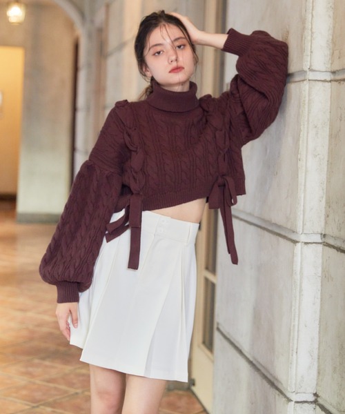 【セール】タックプリーツミニスカート（スカート）｜REDYAZEL（レディアゼル）