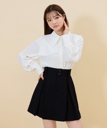タックプリーツミニスカート