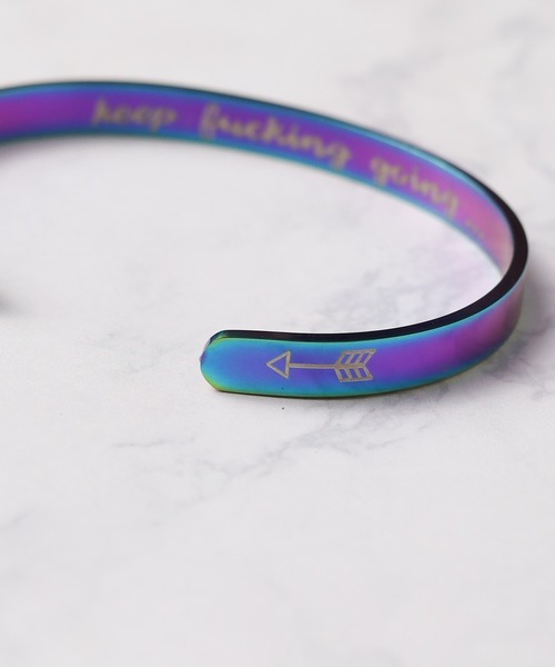 ARCHIVER(アーカイバ)の「【keep making going】メタルブレス(バングル/リストバンド・メンズ・ブラック/ブロンズ/ゴールド/マルチ/シルバー・FREE)」の9枚目の写真