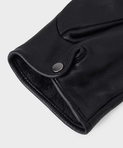 tk.TAKEO KIKUCHI（ティーケータケオキクチ）の「◆スムースアソートグローブ（手袋・メンズ・ブラック系/ブラック/ブラック系1・00）」の6枚目の写真