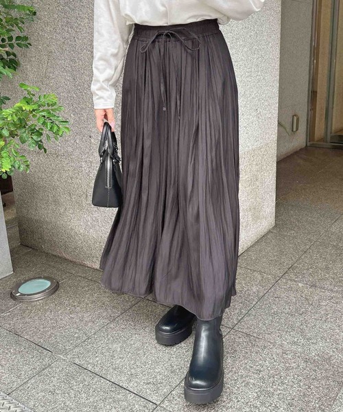 INGNI（イング）の「サテンスカーチョ（その他パンツ・レディース・ブラウン/チャコールグレー/カーキ/ライトグレー・FREE）」の18枚目の写真