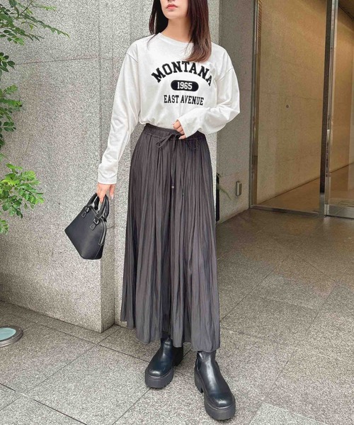 INGNI（イング）の「サテンスカーチョ（その他パンツ・レディース・ブラウン/チャコールグレー/カーキ/ライトグレー・FREE）」の19枚目の写真