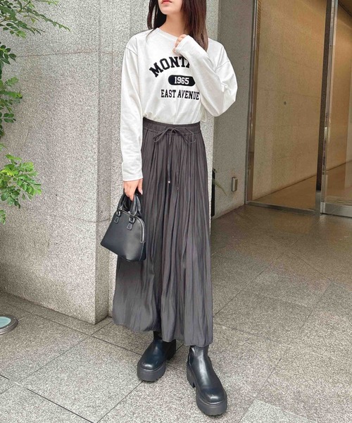 INGNI（イング）の「サテンスカーチョ（その他パンツ・レディース・ブラウン/チャコールグレー/カーキ/ライトグレー・FREE）」の20枚目の写真