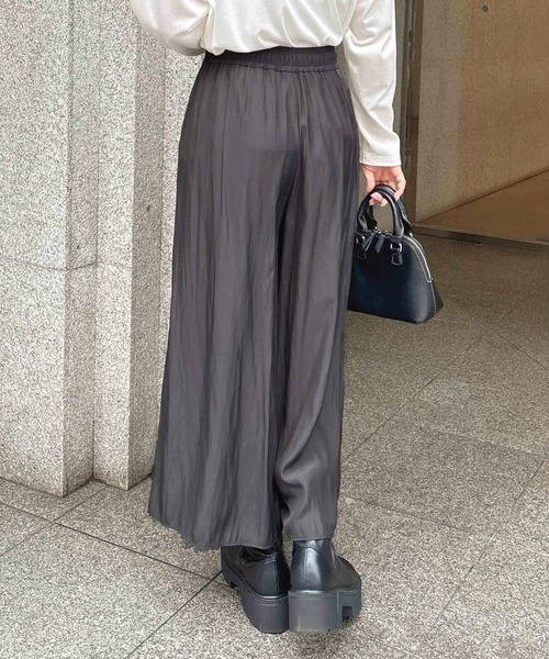 INGNI（イング）の「サテンスカーチョ（その他パンツ・レディース・ブラウン/チャコールグレー/カーキ/ライトグレー・FREE）」の22枚目の写真