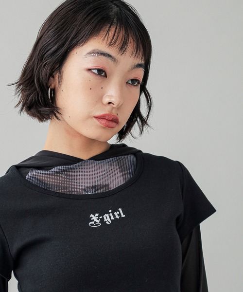 【X-girl】WING S/S BABY TEE WING S/S BABY TEE（Tシャツ/カットソー）｜X-girl（エックス