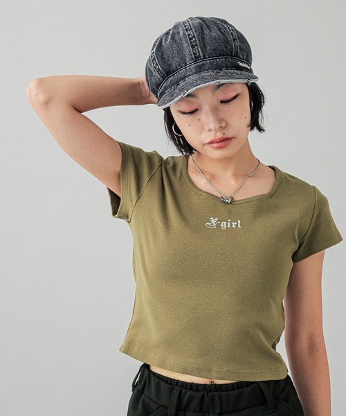 【X-girl】WING S/S BABY TEE WING S/S BABY TEE（Tシャツ/カットソー）｜X-girl（エックス