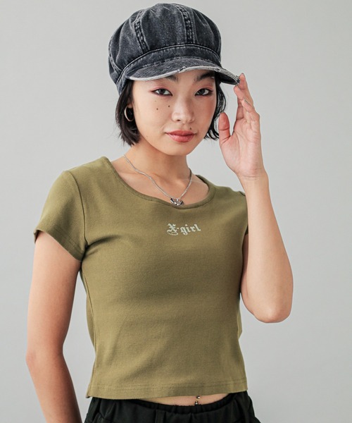 WING S/S BABY TEE（Tシャツ/カットソー）｜X-girl（エックス