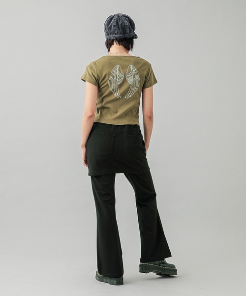 tシャツ WING S/S BABY TEE レディース WING S/S BABY TEE（Tシャツ/カットソー）｜X-girl（エックス