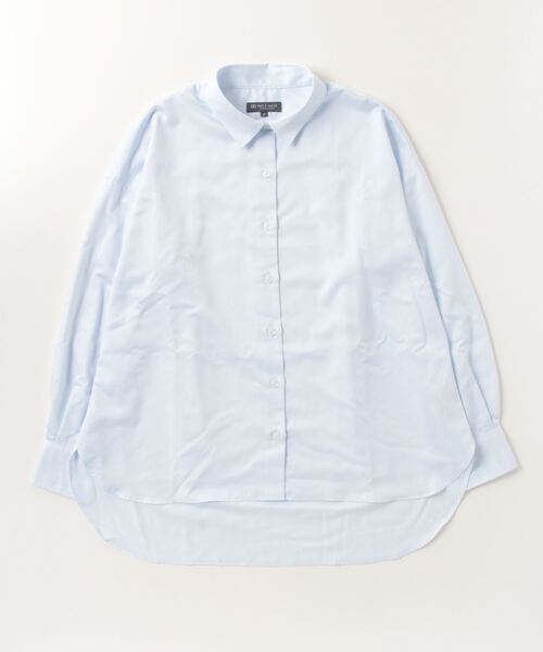 TOKYO SHIRTS（トウキョウシャツ）の「レギュラー 長袖 形態安定 レディースシャツ サステナブル素材（ビジネスシャツ・レディース・サックスブルー・FREE）」の2枚目の写真