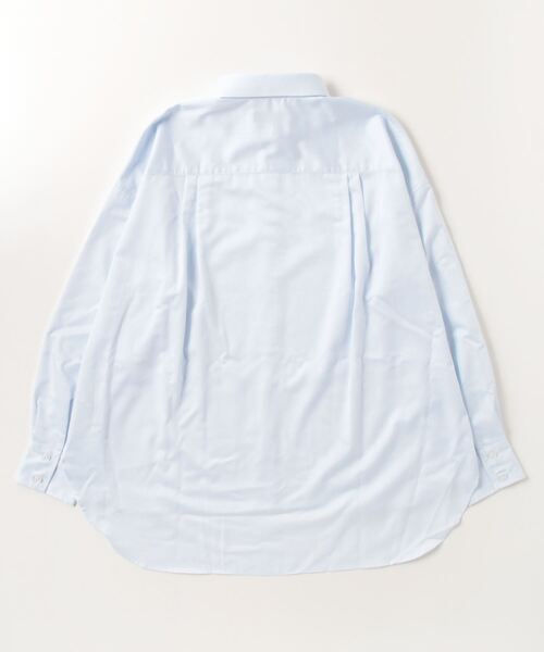 TOKYO SHIRTS（トウキョウシャツ）の「レギュラー 長袖 形態安定 レディースシャツ サステナブル素材（ビジネスシャツ・レディース・サックスブルー・FREE）」の3枚目の写真