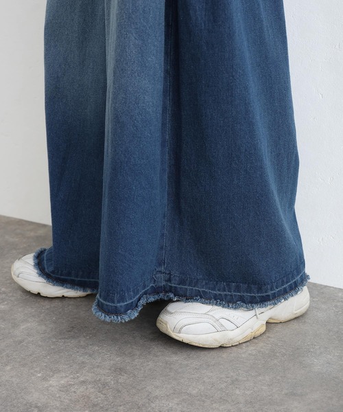 ElegChic（エレグシック）の「ハイウエストバギーサロペパンツ（サロペット/オーバーオール・レディース・ネイビー/ブルー/ネイビー系・M/L/XL/XXL/4L）」の21枚目の写真