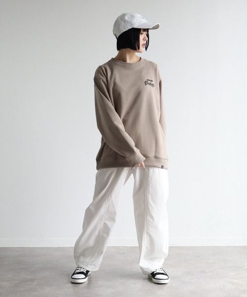 Dickies(ディッキーズ)の「【GENUINE DICKIES/ジェニュインディッキーズ】 裏毛 刺繍&プリント クルーネック 長袖 トレーナー(スウェット・メンズ・グリーン/アッシュグレー/グレイッシュベージュ/スミクロ・XL/M/L)」の9枚目の写真