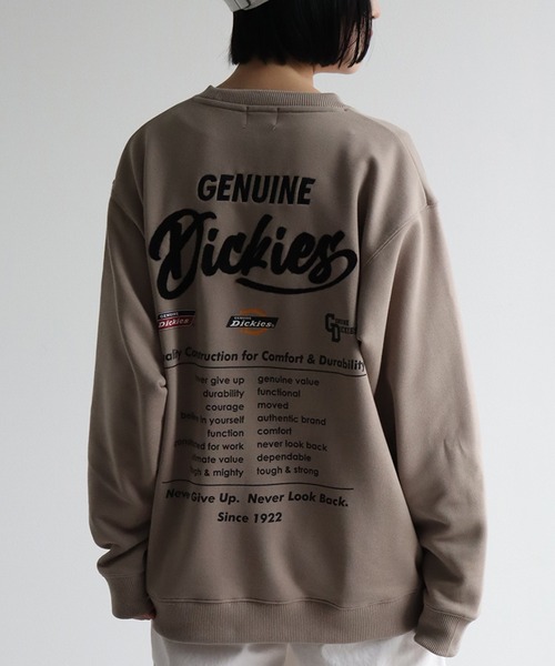 Dickies(ディッキーズ)の「【GENUINE DICKIES/ジェニュインディッキーズ】 裏毛 刺繍&プリント クルーネック 長袖 トレーナー(スウェット・メンズ・グリーン/アッシュグレー/グレイッシュベージュ/スミクロ・XL/M/L)」の8枚目の写真