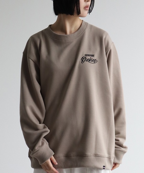 Dickies(ディッキーズ)の「【GENUINE DICKIES/ジェニュインディッキーズ】 裏毛 刺繍&プリント クルーネック 長袖 トレーナー(スウェット・メンズ・グリーン/アッシュグレー/グレイッシュベージュ/スミクロ・XL/M/L)」の6枚目の写真