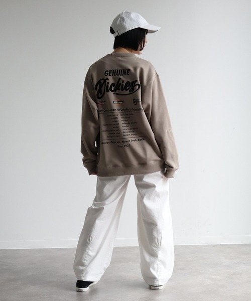 Dickies(ディッキーズ)の「【GENUINE DICKIES/ジェニュインディッキーズ】 裏毛 刺繍&プリント クルーネック 長袖 トレーナー(スウェット・メンズ・グリーン/アッシュグレー/グレイッシュベージュ/スミクロ・XL/M/L)」の10枚目の写真