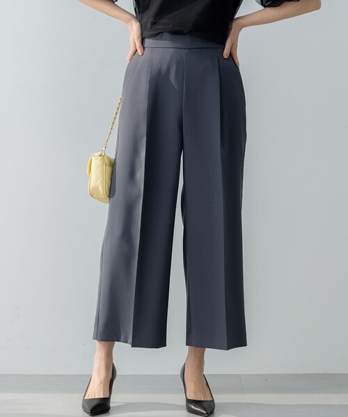 組曲(クミキョク)の「オシャクロス ガウチョパンツ(その他パンツ・レディース・ネイビー系/アイボリー系/ベージュ系/ブラック系/グレー系9・1/2/3)」の3枚目の写真