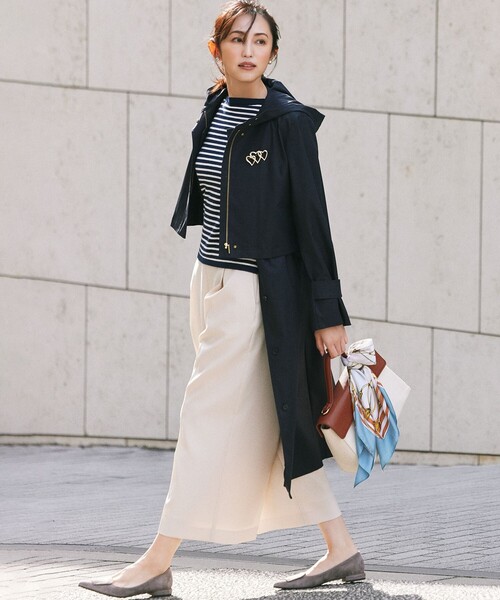 組曲(クミキョク)の「オシャクロス ガウチョパンツ(その他パンツ・レディース・ネイビー系/アイボリー系/ベージュ系/ブラック系/グレー系9・1/2/3)」の7枚目の写真