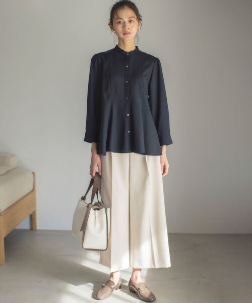 組曲(クミキョク)の「オシャクロス ガウチョパンツ(その他パンツ・レディース・ネイビー系/アイボリー系/ベージュ系/ブラック系/グレー系9・1/2/3)」の11枚目の写真